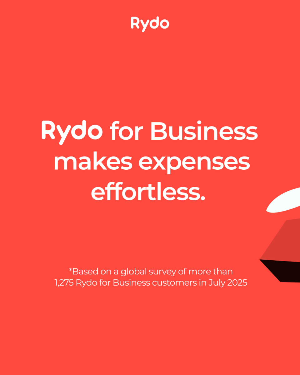 RydoApp's tweet photo. Keep your business moving and your bookkeeping simple. Rydo for Business makes expenses effortless, allowing you to focus on the work that matters. https://t.co/YnpRGxqFoG