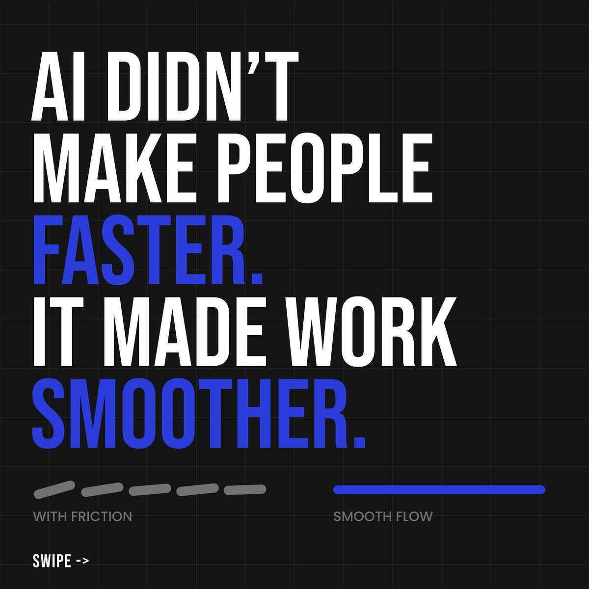 fobi_inc's tweet photo. AI didn’t make work faster.
It made work smoother.

The problem was never AI.
It was where it lived.

When AI becomes part of the workflow,
friction drops and control returns.

Execution matters more than tools.

#AIExecution #FutureOfWork #EnterpriseAI https://t.co/c9YlMxqC9Z
