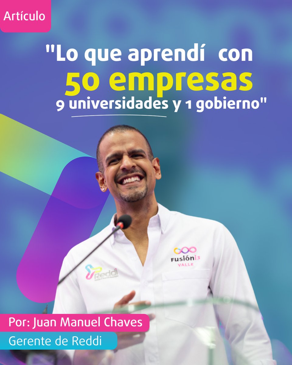 Estos son algunos aprendizajes que ha dejado el trabajo con empresas, universidades y el sector público, compartidos por nuestro CEO, Juan Manuel Chaves. 💡

Liderar proyectos de innovación va más allá de resolver desafíos técnicos: implica conectar visiones, gestionar tensiones