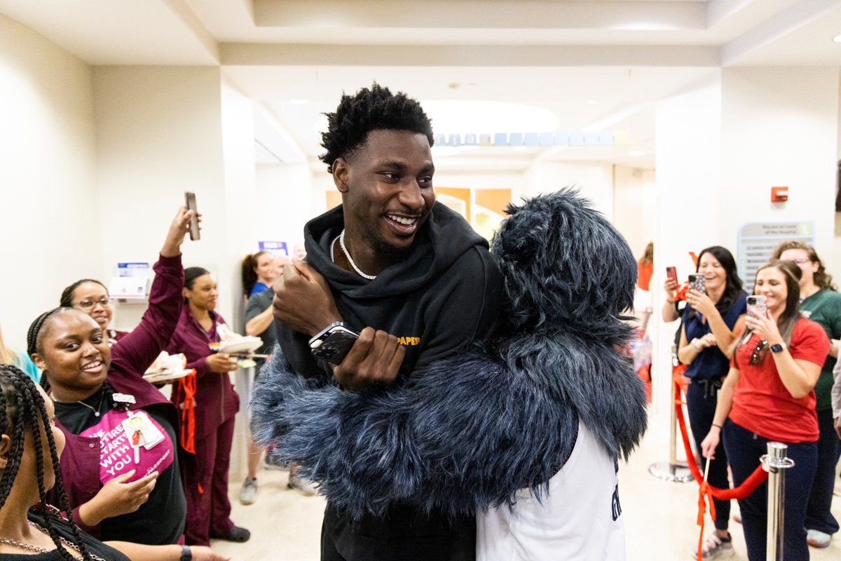 Thank you, <a href="/jarenjacksonjr/">JJJ</a>! We want to extend our deepest gratitude for the incredible impact you made on the children and families of Le Bonheur Children’s Hospital, especially during the opening of Seacrest Studios. We hope the best for you in Utah.