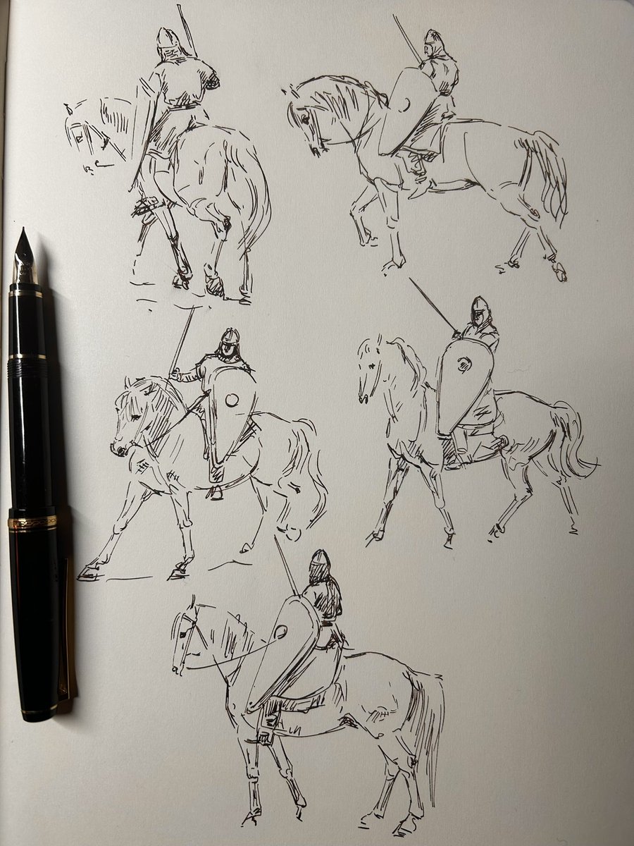 A Norman knight doing some rounds before bedtime 🌒
