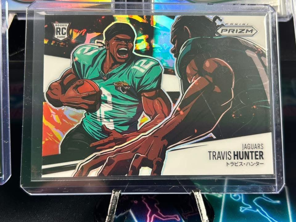 Card_Breakers's tweet photo. HOT HANDS JOE 🔥
TWO Prizm Mangas. SAME BOX.
Tyler Shough Vertical 🧊
Travis Hunter Horizontal 🧊

That’s RARE and Joe keeps pulling nothing but bangers 💎
#Prizm #Manga #CardBreakers https://t.co/ShFjKKjEY3