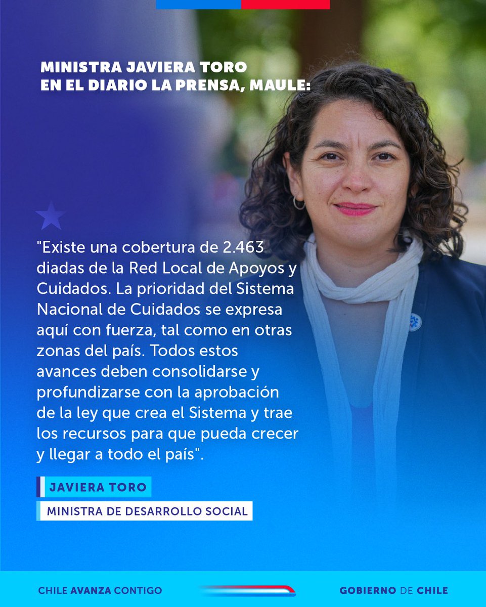 ✅🫂 Los cuidados son una prioridad en nuestro Gobierno. Muestra de eso es el crecimiento de la Red Local de Apoyos y Cuidados y los Centros Comunitarios de Cuidados en todo el país, esfuerzos que se ven respaldados gracias al despacho a ley del proyecto #ChileCuida que crea el