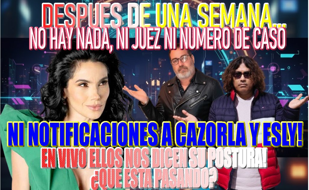 Trevidocumental's tweet image. HOY ESTALLA UNA BOMBA REAL No Hojas de Word, no Palabras enviadas, No tergiversaciones, UNA BOMBA REAL; Cazorla y Esly VIENEN a Decirlo TODO y por que NO HA LLEGADO NOTIFICACIONES NI NADA...
ANALISIS IMPACTANTE Y BOMBA
youtube.com/live/5SlhB3rsl…
#GloriaTrevi #raquenel #sergioandrade