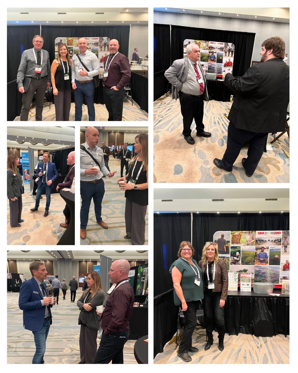 🚜 🌾 Today at EDCO’s annual conference OFA has had the opportunity for many great discussions with local leaders Chris Watson from #HuronCounty, Peter Penner from CJDL Consulting Engineers, Cara Finn from EDCO and Nick Kinkel from <a href="/ONRuralAffairs/">Ontario Ministry of Rural Affairs</a>.  

We’ve covered a wide range