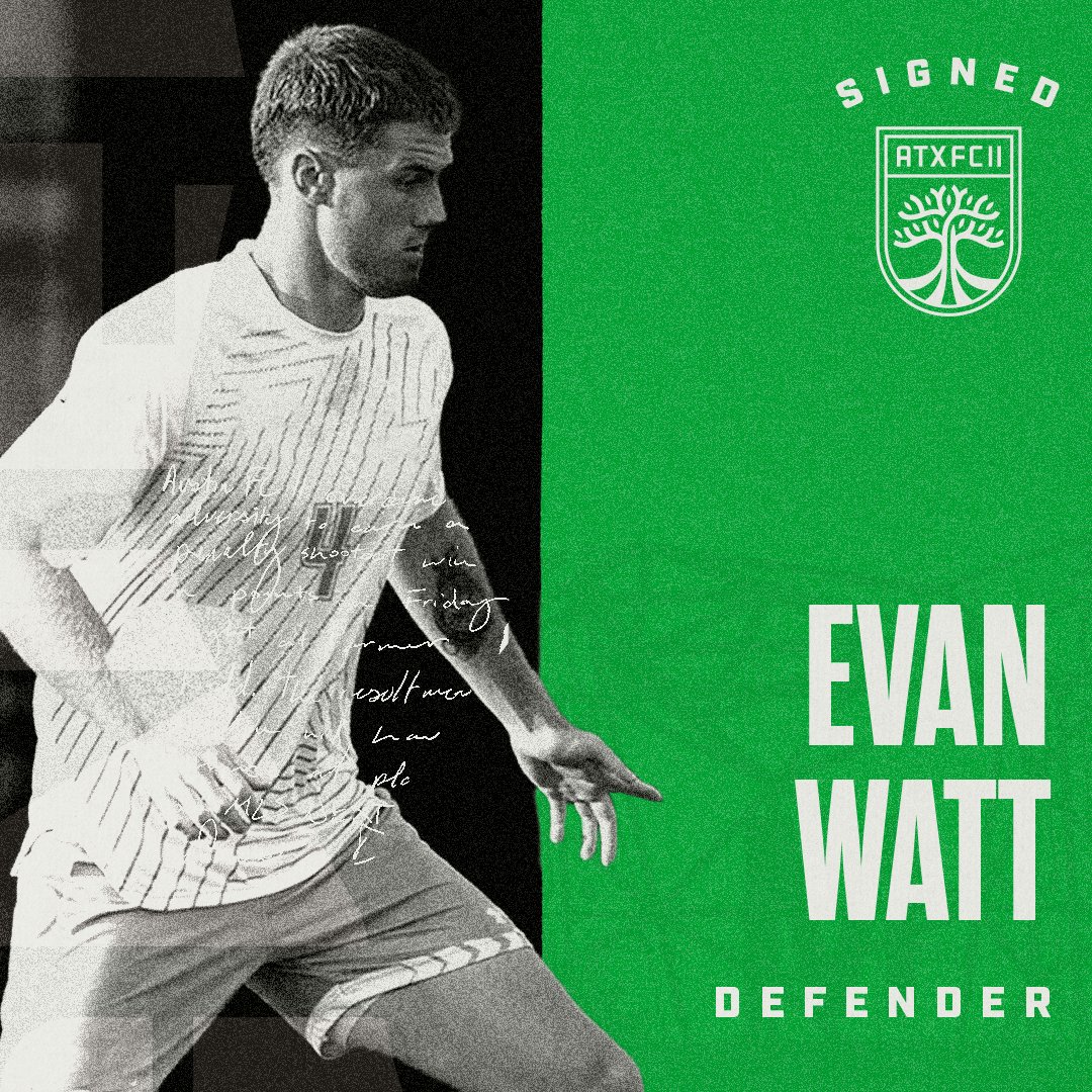 Adding depth to our backline.

Welcome to the squad, Evan Watt. 🌳🌳

🔗: news.austinfc.com/EvanWatt