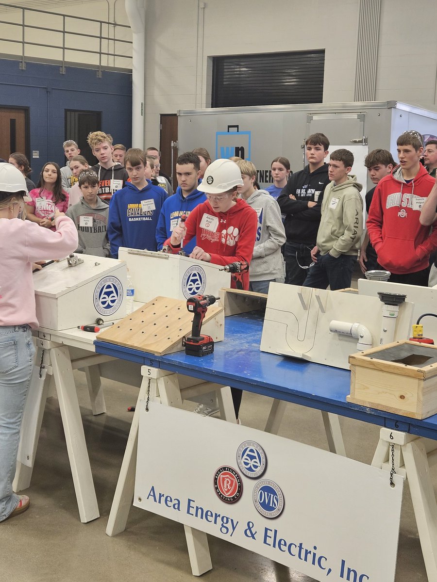 Thank you to <a href="/WorkforceShelby/">WorkforcePartner</a> and <a href="/UVCareerCenter/">Upper Valley CC</a> for hosting the Ninja Skilled Trades finals today! A great experience for our students.
Congrats to 8th grade students Aiden Cole who placed 2nd in the boys division!