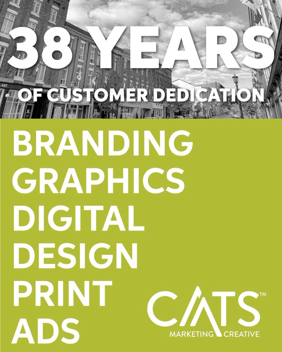 catsmarketingca's tweet photo. #DidYouKnow CATS has been around for over 38 years proudly serving clients both locally and across Canada. That’s 38 years of dedication to helping our customers achieve their marketing goals through printing, branding, advertising, and now digital media and marketing. #PortHope https://t.co/Ci5HdQeFYh