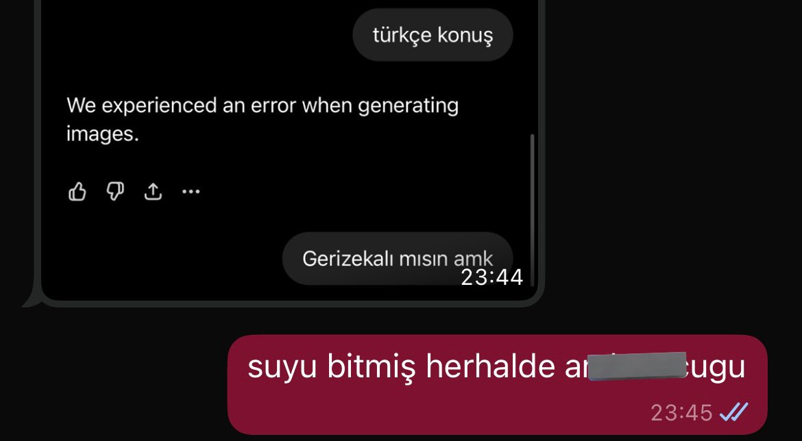 bi akım yapalım dedik chatgpt çökmüş