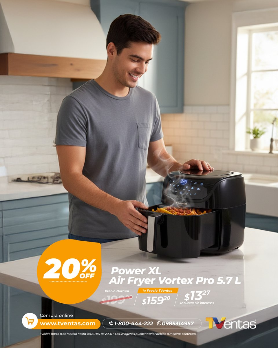 TVentas's tweet photo. Tu cocina puede ser más práctica.
Aprovecha las promos de TVentas y prepara tus comidas de forma más rápida y sencilla.
Descubre más aquí: ➡️ https://t.co/4GALSjJqzi

💬 Escríbenos por WhatsApp: https://t.co/ToqxJYvZOX https://t.co/nsaXo41h9u