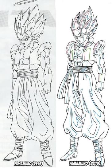 EddF4n's tweet photo. @StrayCa20699413 @DB_Simplemente Yamamuro es el que elige donde entran las sombras y brillos, si has visto los line arts de goku te darás cuenta que vienen marcadas. https://t.co/AxrHL1YWcU