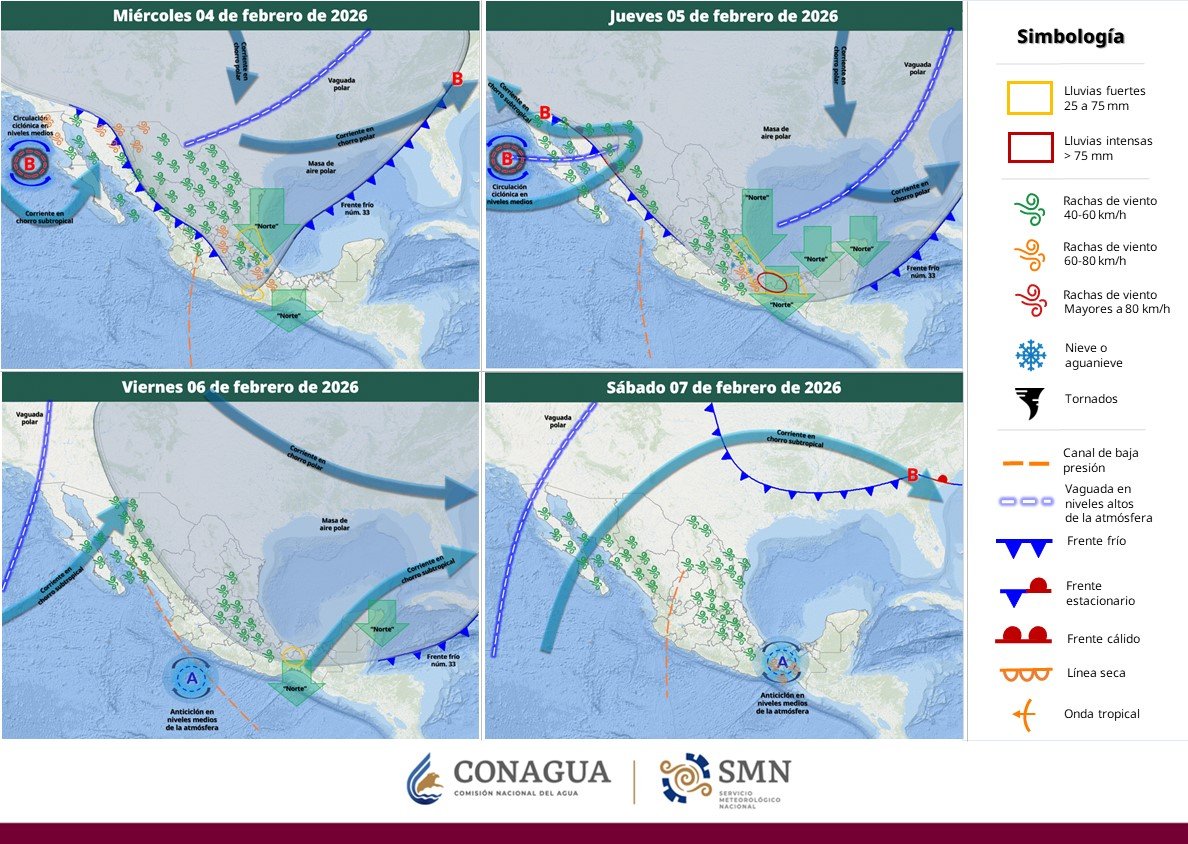 conagua_clima's tweet photo. Se prevén #Lluvias y #Chubascos con posibles #DescargasEléctricas en estados del occidente, centro, oriente, sur y sureste de #México. 

Todos los detalles en https://t.co/9TaD34gu5a https://t.co/U3GqxiIeyE