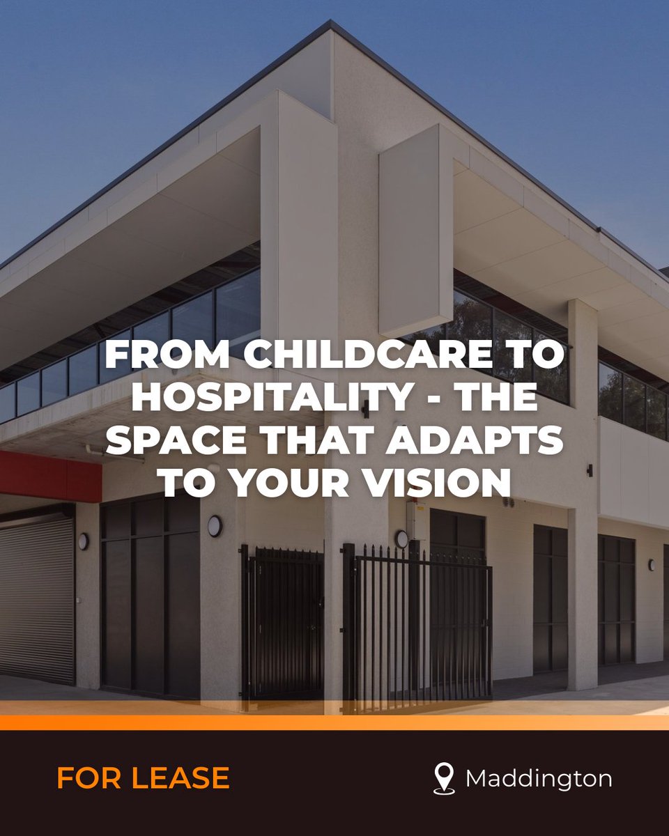 MVPCommercial's tweet photo. 🚀 FOR LEASE | 𝟴𝟮 𝗔𝘁𝘁𝗳𝗶𝗲𝗹𝗱 𝗦𝘁𝗿𝗲𝗲𝘁, 𝗠𝗮𝗱𝗱𝗶𝗻𝗴𝘁𝗼𝗻
Brand new 885sqm space opposite Maddington Central. Flexible layout (up to 3 tenancies).
Approved for restaurant/function/shisha/office + zoning for childcare, medical &amp; more.
🔗 View:
https://t.co/xxNwcSmVwH https://t.co/857XnVVdHS