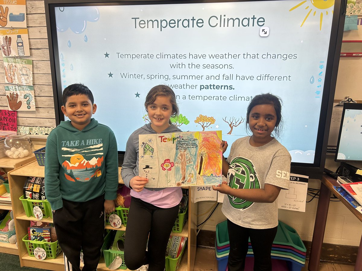 We are learning about the different climates in science! ❄️ ☀️ We created posters and presented our information to the class! #amazingwork  <a href="/SEM_Dalers/">SEM Dalers</a>