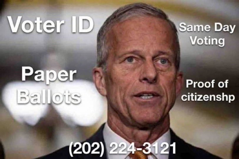 RogerBernards's tweet image. Leader Thune!!   There is not one good reason to avoid saving America!!!
Pass the Save America Act Now!!
🇺🇸🇺🇸🇺🇸🇺🇸🇺🇸🇺🇸🇺🇸🇺🇸🇺🇸🇺🇸🇺🇸🇺🇸