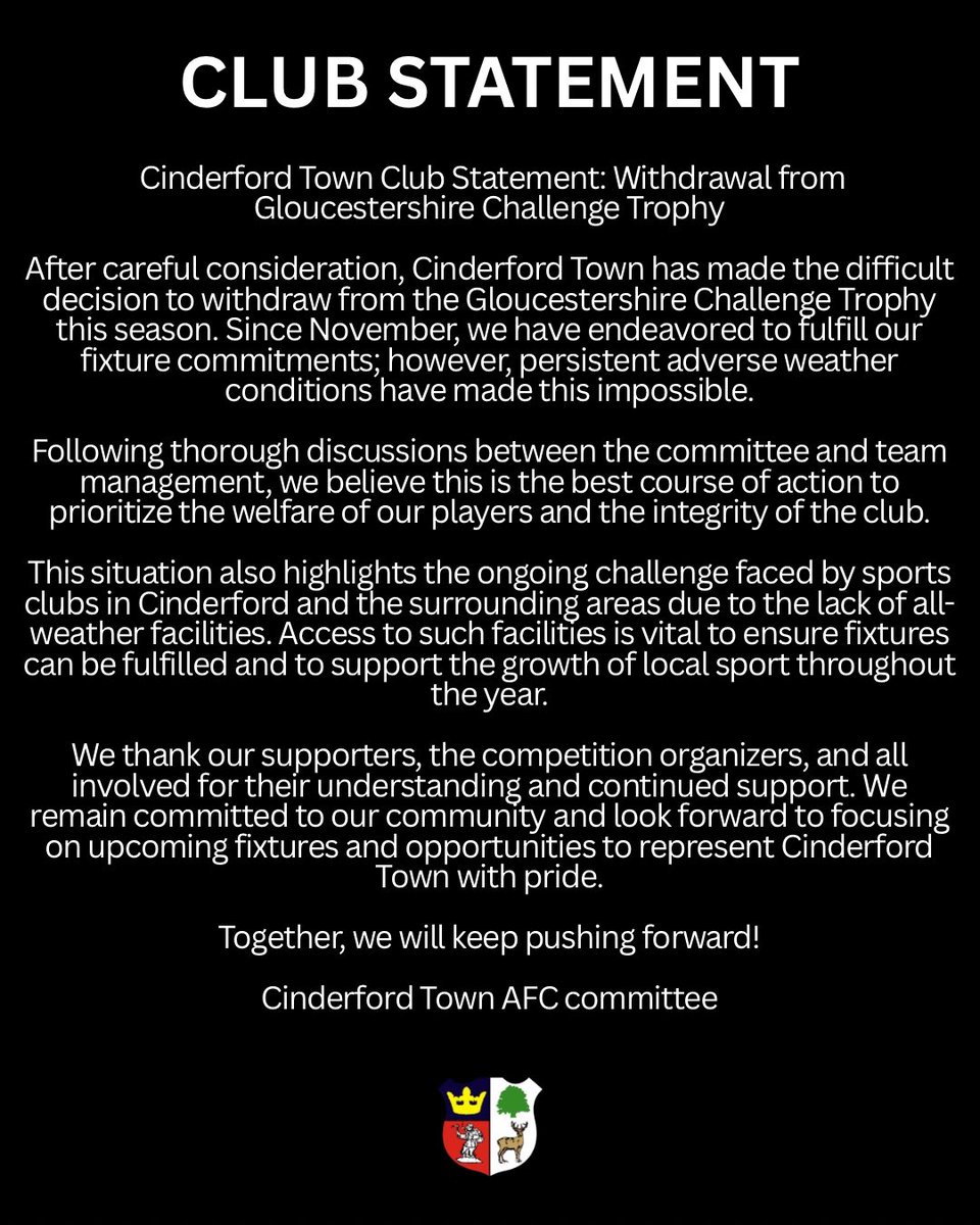 Cinderford Town AFC tweet media