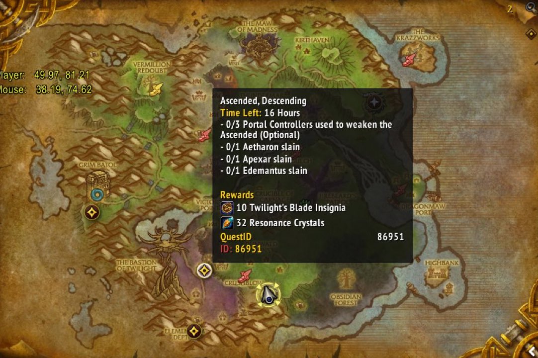 Mercredi avec le reset :

- Expéditions et quêtes hebdomadaires donneront des insignes sur tous vos rerolls ;
- vous aurez le droit à UNE transmogrification gratuite sur tous vos personnages.

#warcraft