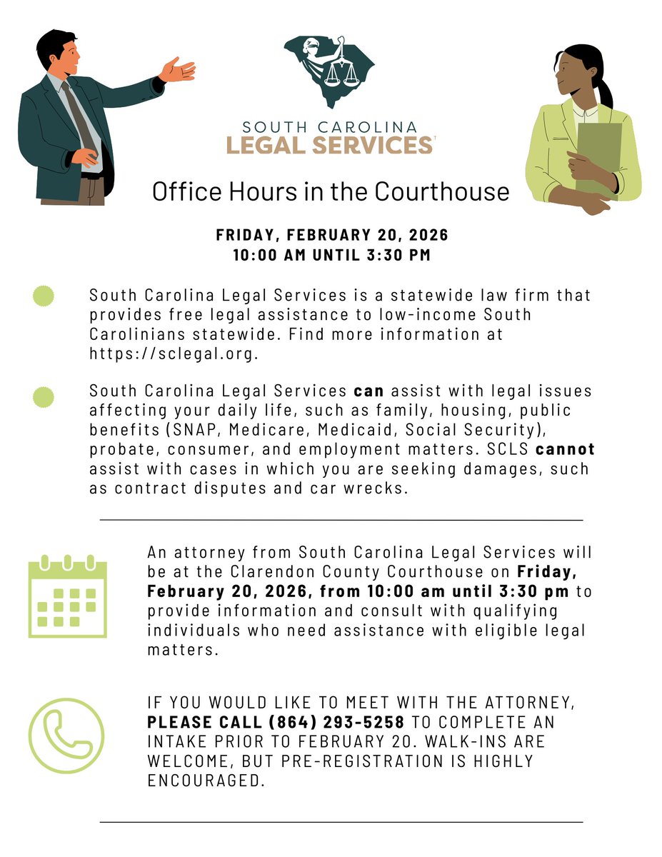 South Carolina Legal Services tweet media
