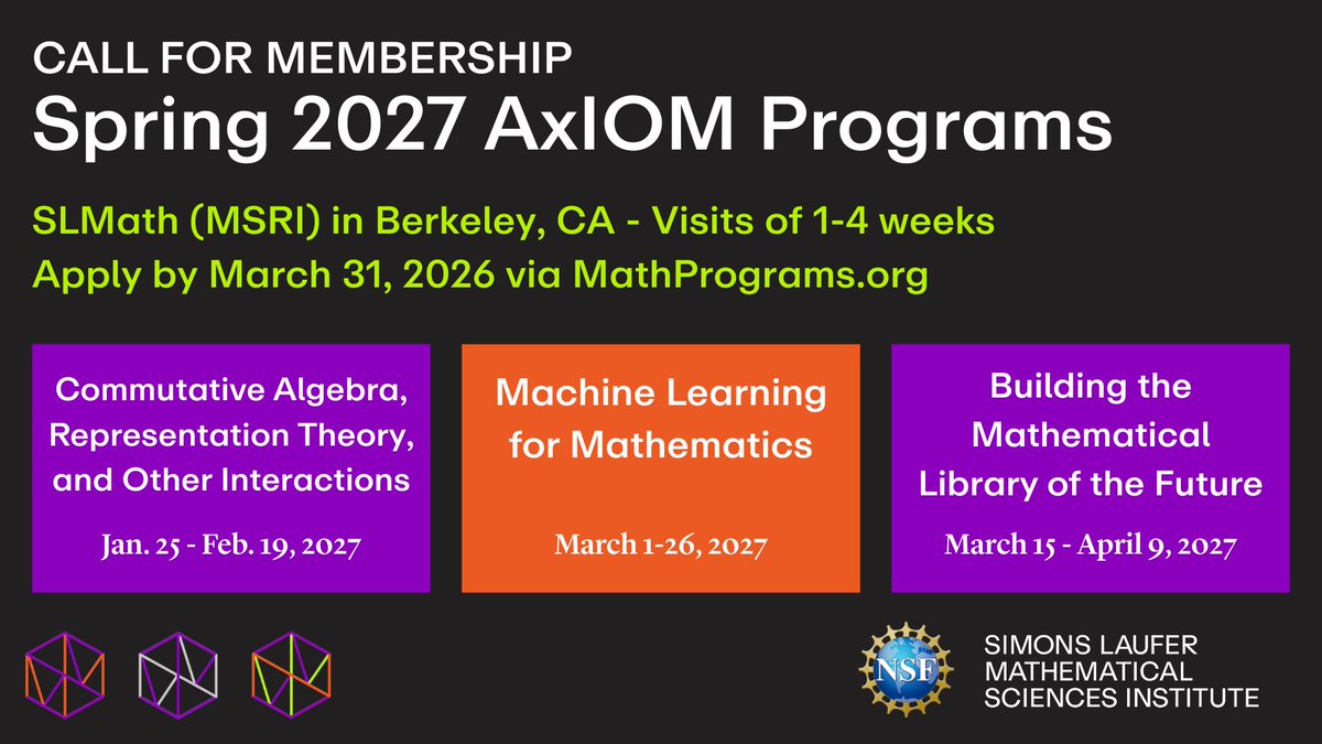 SLMath (MSRI) tweet media