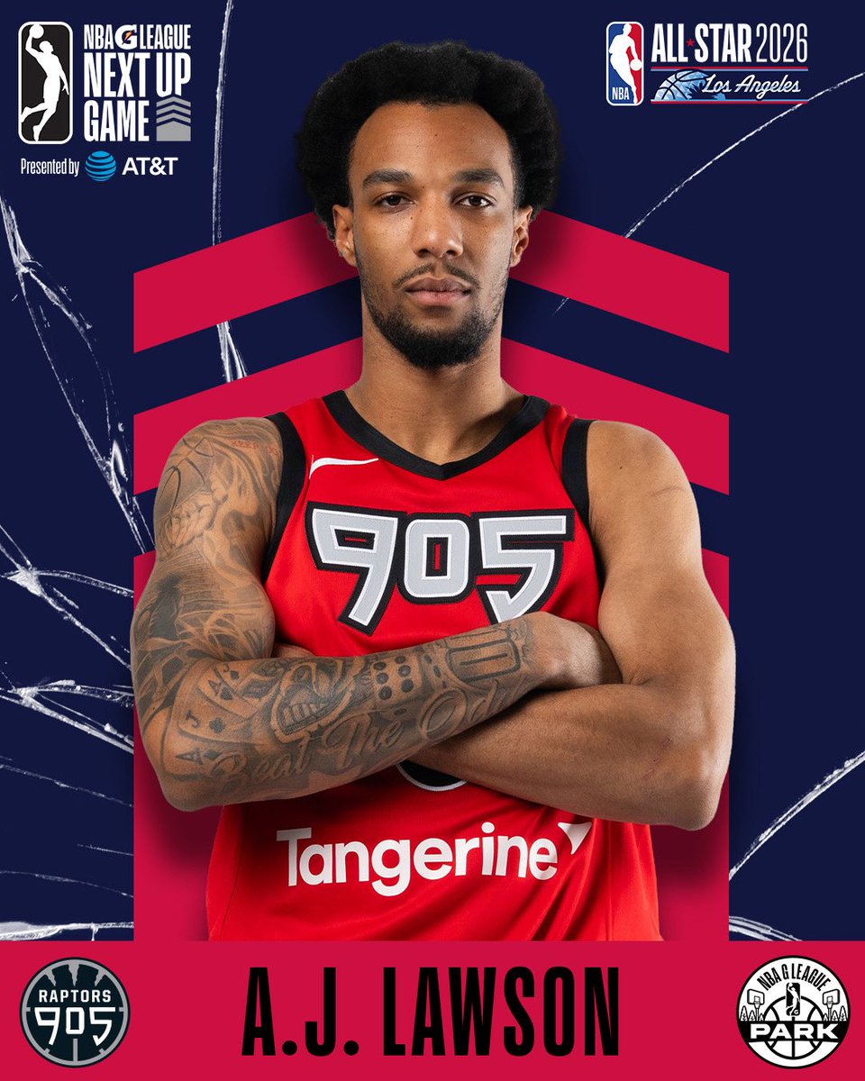 AJ Lawson is taking his talents to #NBAAllStar! 

The @raptors Two-Way signee will represent the @raptors905 in the #NBAGLeagueNextUpGame presented by @att. ⭐️