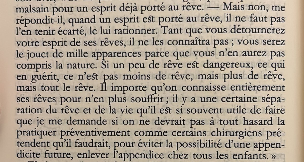 prosedesmorts's tweet photo. « Il importe qu’on connaisse entièrement ses rêves pour n’en plus souffrir […]. »

Proust https://t.co/WffaJSpClK