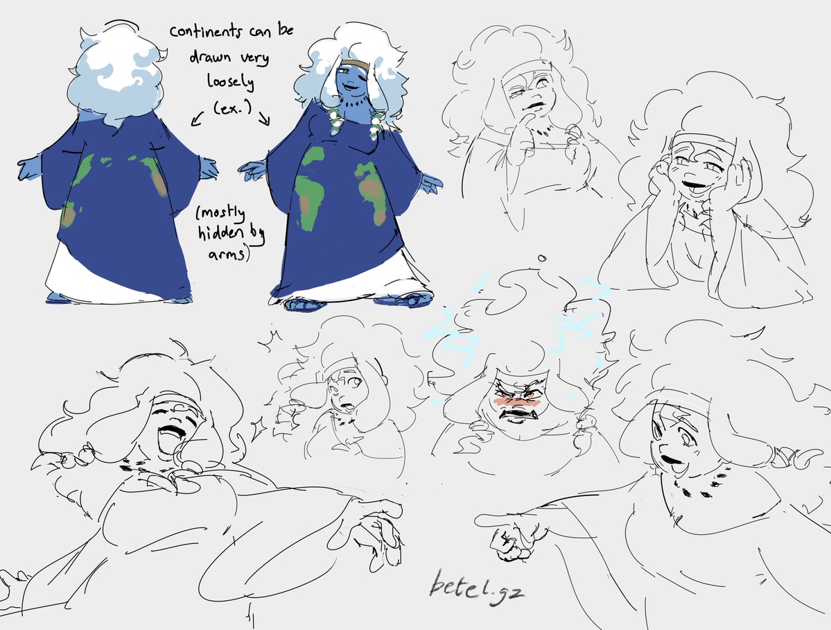 Our curious and ever-changing Mother Earth, the third planet from Sol! -Character Reference

#characterdesign #gijinka