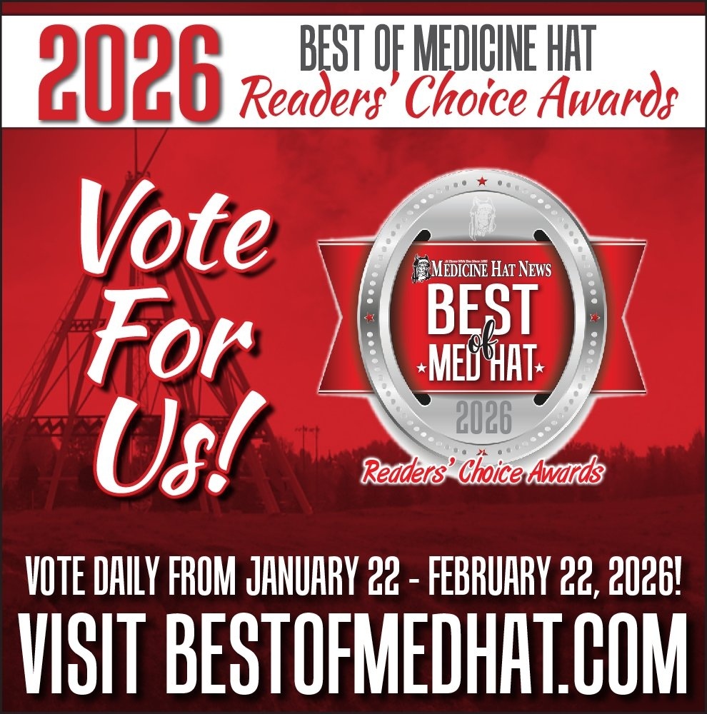 mhclass's tweet photo. Best of Medicine Hat 2026 voting is open and runs until February 22nd. Cast your votes DAILY. Here's a link to direct you to the site. https://t.co/pZFnohsDFY… Best of Luck to all our great Community Businesses! #medhat #medicinehat #yxh https://t.co/Xr71xpDexT