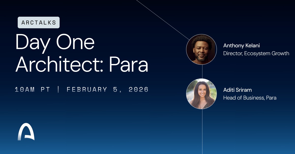 arc's tweet photo. Para is a Day One Architect on Arc Testnet.

On Arc, @get_para is building modern wallet infrastructure designed for real-world fintech and crypto use cases:

→ Supporting both EVM and Cosmos-compatible SDKs for wallet creation, authentication, and key management

→ Leveraging stablecoin-native gas, cross-chain liquidity, and TradFi integrations to enable compliant, UX-forward apps

Join us on Feb 5 at 10AM PT as we speak with @adeets_22, Head of Business at Para, about building stablecoin-native user experiences on the Economic OS for the internet.

Watch live on X or RSVP here: https://t.co/HUS0Cpr1hs