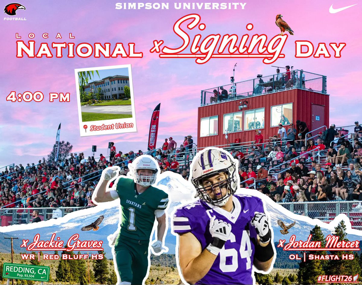 Simpson Red Hawks Football tweet media