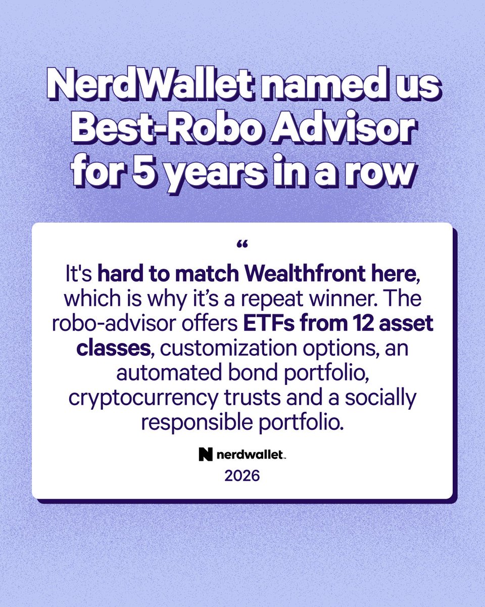 Wealthfront tweet media