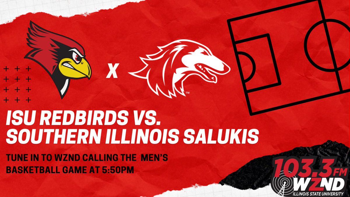 WZNDsports's tweet photo. Listen to Liam and Quinn Lyons call for the Redbirds matchup against the Saluki's at 5:50pm🏀
#wznd https://t.co/BXC4EX7pct