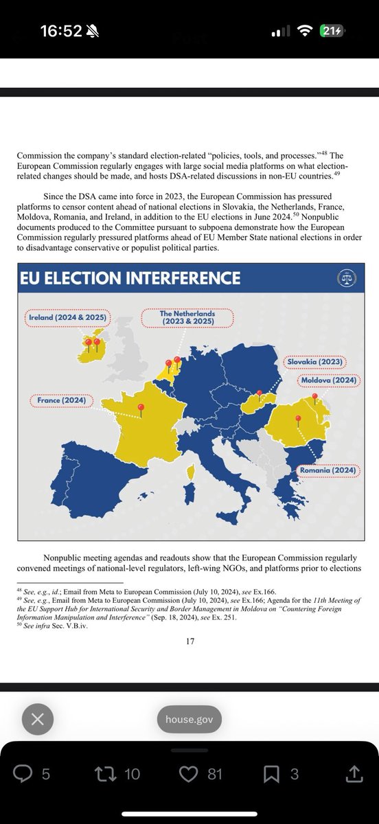 BasilTheGreat's tweet image. 🚨JUST DROPPED - 🇪🇺EU CENSORSHIP FILES

1) EU HAVE ACTIVELY ENGAGED IN ELECTIONS
2) EU ARE ACTIVELY INFLUENCING SOCIAL MEDIA

🇺🇸 The American Government has just announced they have EVIDENCE of the EU actively censoring online activity described as any of the following:

-…