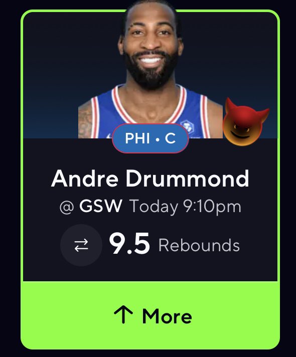 AltLineDemon's tweet image. Demon of the day😈

Let’s cash b2b!

1. Andre Drummond O9.5 Rebounds
#76ers vs #DubNation 

With Paul George and Joel Embiid off the floor, Drummond steps into a major rebounding role and he’s delivered every time. 

In 12 games without those two, he’s gone over this line in 8/12…