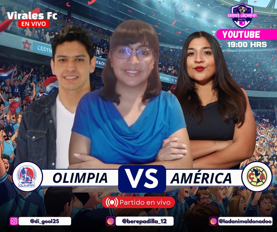 Arranca una nueva edición de la Concachampions desde Honduras, dónde el América buscará recuperar el buen paso cuando visiten al Olimpia. 

¡Vamos por <a href="/Somos_Luchafut/">⚽️Virales Fc⚽️</a> junto a <a href="/soydanimaldo/">Dani Maldonado 🐯</a> y <a href="/LocoDeDiegol_ok/">⚽️Diegol El Relator Del Gol⚽️</a>! 📢

Previa ➡️ 7:00
Partido ➡️ 8:00

youtube.com/live/anH104R2D…