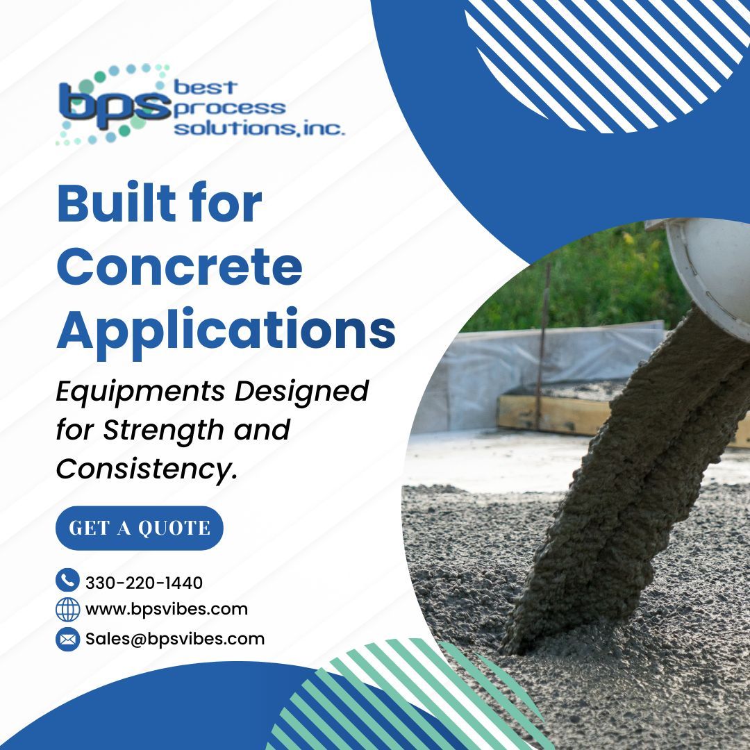 Concrete processing demands equipment that delivers durability and consistent performance.
BPS solutions support compaction, feeding, and material handling for concrete operations.

Build stronger with BPS. 👉 Learn more via the link in our bio.
.
.
.
#concreteindustry #material