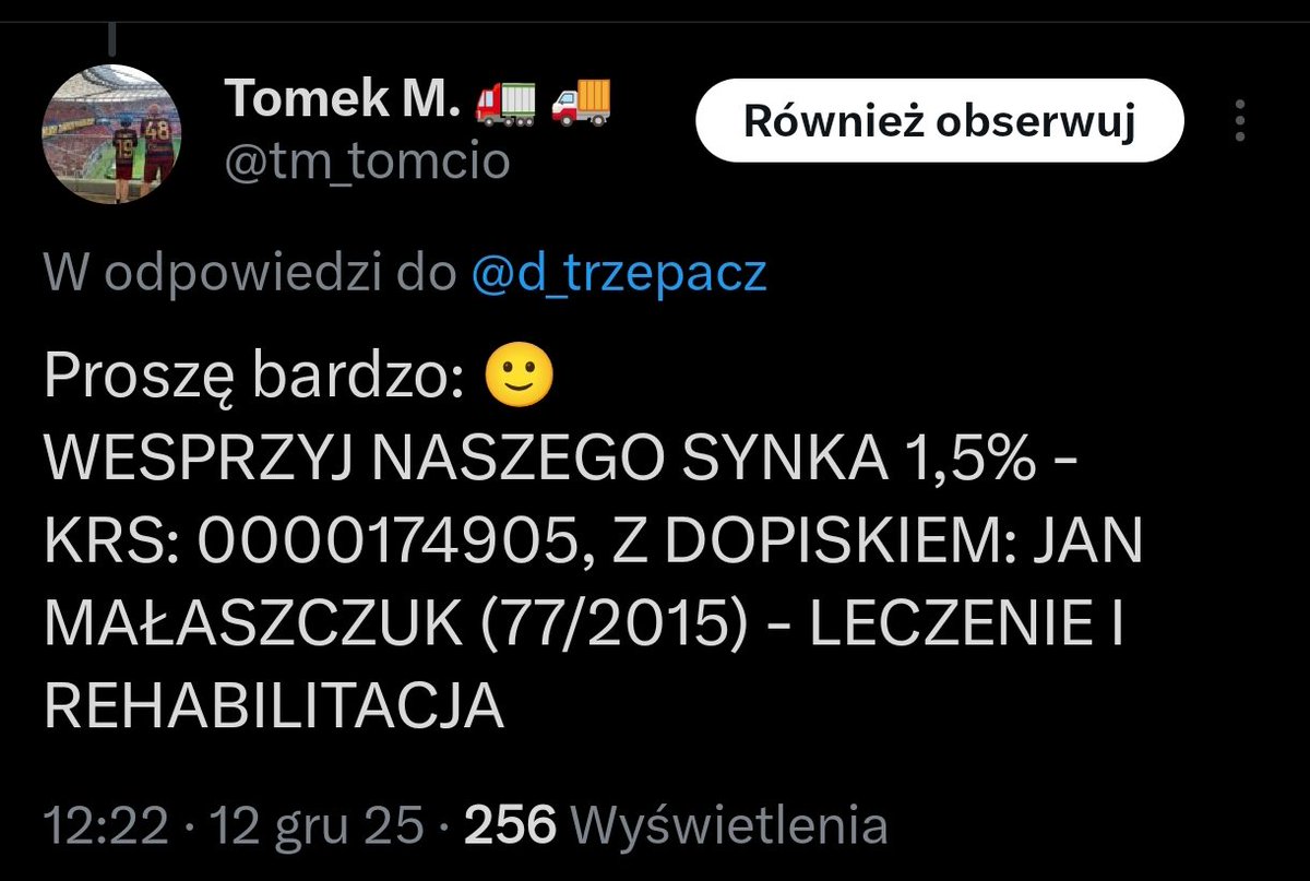 d_trzepacz's tweet photo. Zaczyna się okres rozliczeń z fiskusem i zgodnie z zapowiedzią będę Was spamował możliwością wsparcia osób z naszej granatowo-bordowej społeczności. Dziś zbiorczo to, co do mnie dotarło do dziś i codziennie losowo będę wrzucał każdą grafikę. #PortowcyPomagają https://t.co/xJoKQOtHou