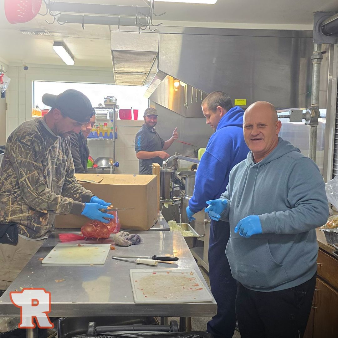 Preparing dinner is a meaningful time of fellowship, made possible by the men who faithfully volunteer each day. Their willingness to serve reflects the heart of our mission.

“Each of you should use whatever gift you have received to serve others.” — 1 Peter 4:10
