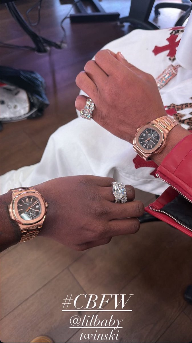 Lil Baby &amp; Lil Yachty with the matching Pateks ⌚️🔥
