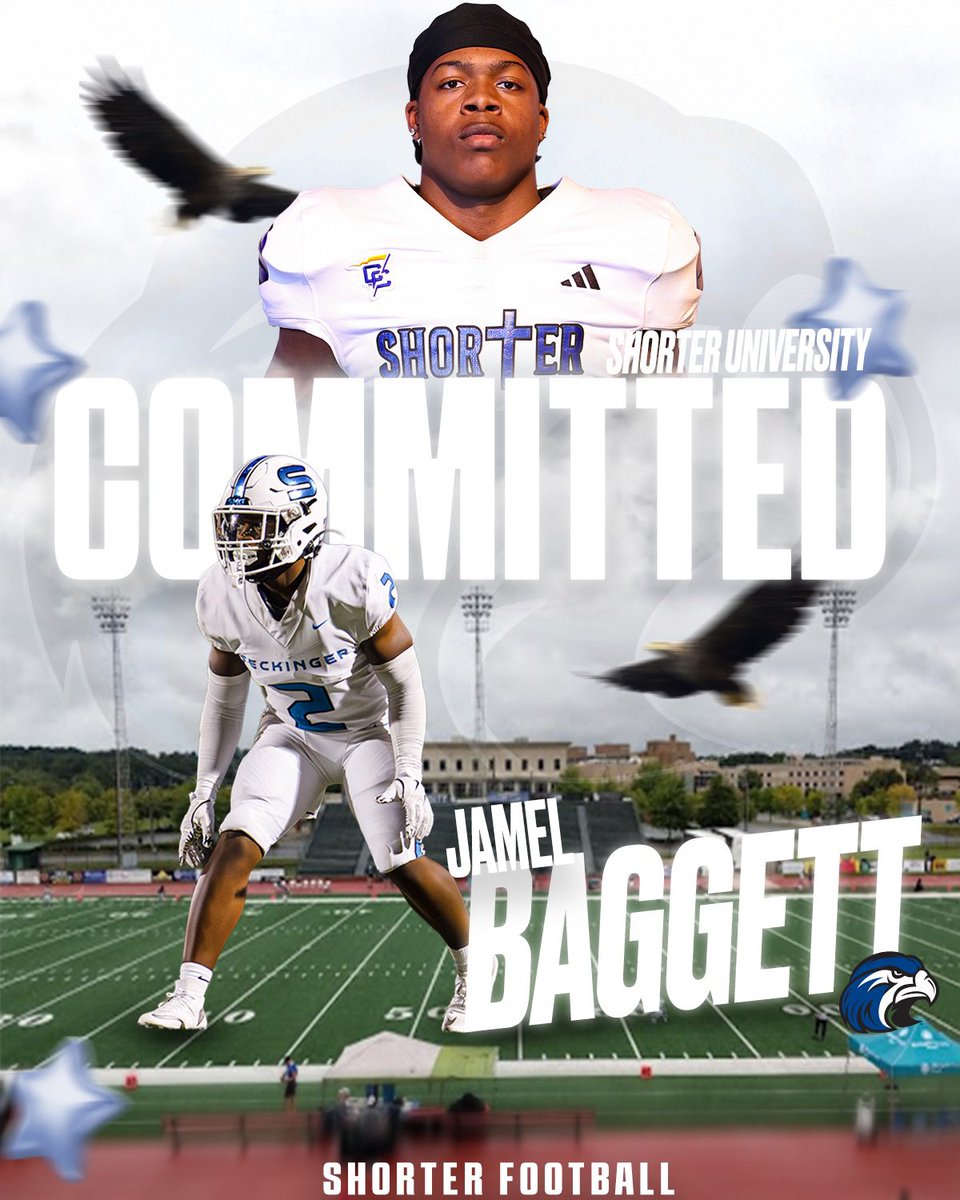 jbaggett_11's tweet photo. I am Blessed to announce My commitment to Shorter University!! @SKG_Football @SKG_Athletics @coachmorrison58 https://t.co/JiILOrKii9
