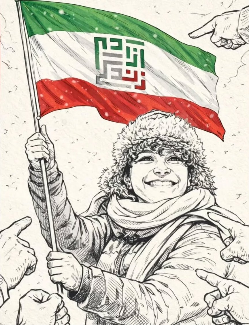 زنی آرام گوشه‌ای با پرچمی که روی آن زن، زندگی، آزادی نوشته شده، ایستاده است. زن آرام است. شعار نمیدهد. گوشه‌ای تنها، با شعار و نمادی که به آن باور دارد ایستاده است. گروهی با گرایش سیاسی مشخص که این روزها بدن زنان و ادبیات تجاوزشان تبدیل به ابزار مبارزه سیاسیشان شده است، زن را