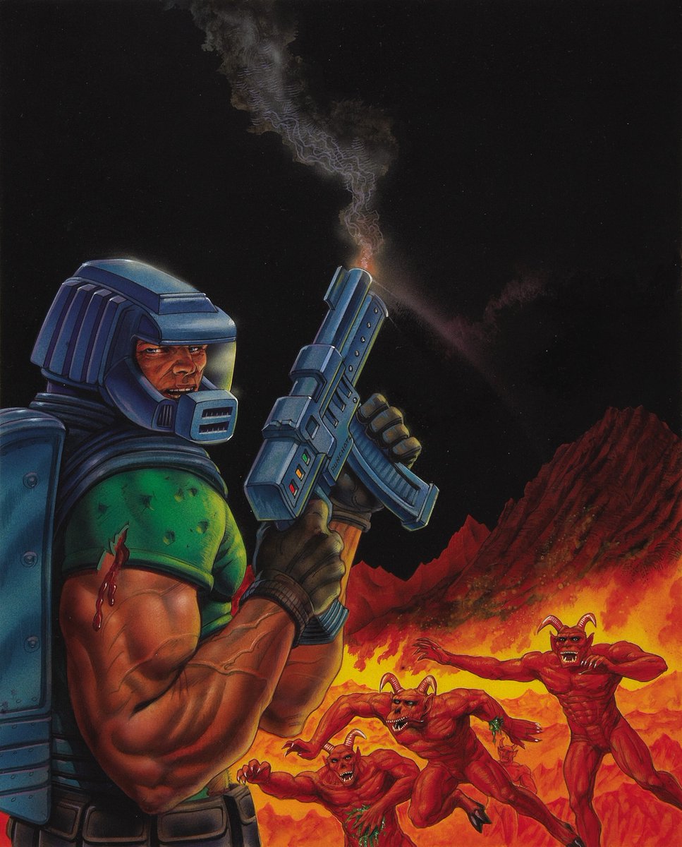 Doom art by Don Ivan Punchatz (1990s)