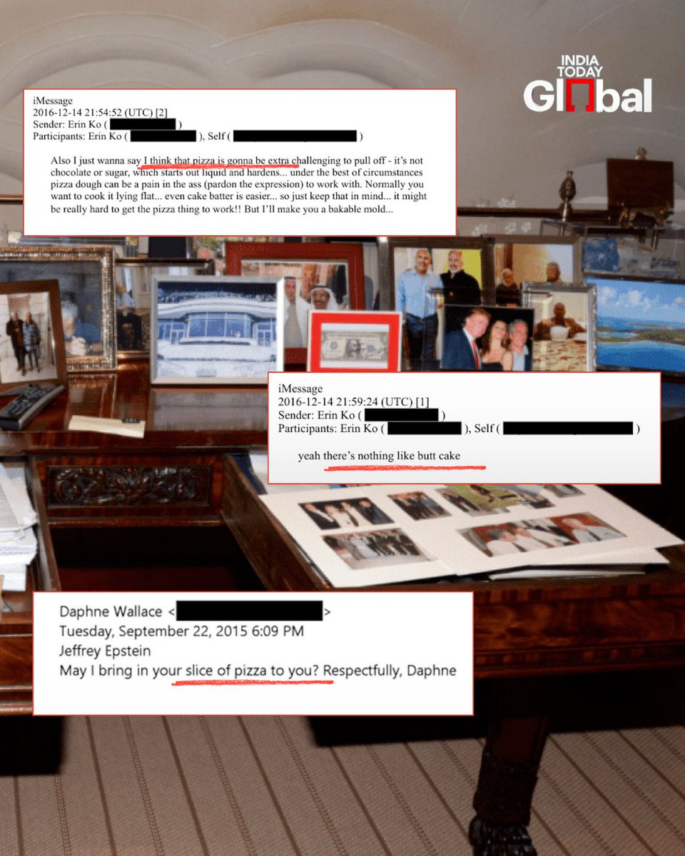 KarthikNan45's tweet photo. Epstein-related documents contain over 900 mentions word “pizza,” appearing alongside unusual terms like grape soda and cookies. The pattern has attention online, authorities not indicated whether references had code meaning.#EpsteinFiles #EpsteinPizzaCode #Epstein #DOJDocuments https://t.co/DprI2RSzHe