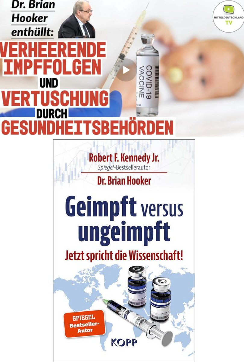 Geimpft versus ungeimpft - jetzt spricht die Wissenschaft‼️
rumble.com/v6qpdzo-dr.-br…
🆘Werden wir auch betreffend die konventionellen Impfungen angelogen?