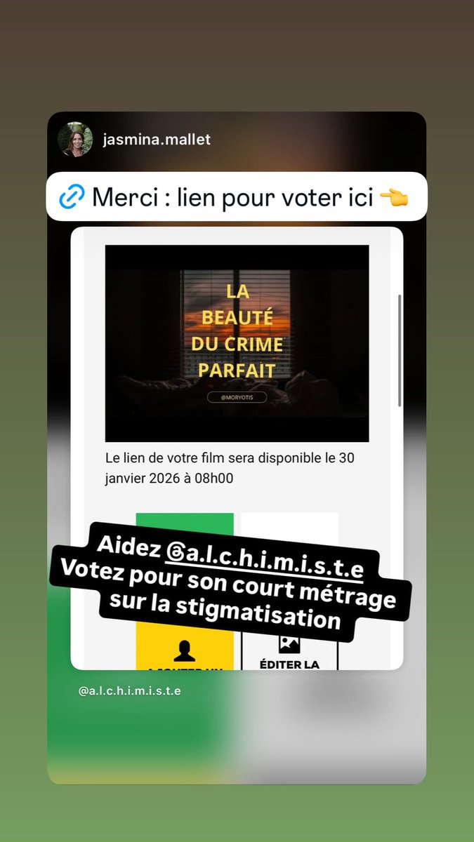 Moryotis's tweet image. « Sous vos encouragements » @MalletJasmina que je remercie car elle est toujours présente depuis des années !
Lien 🔗 du court (2mn20) : festivalnikon.fr/video/2025/101