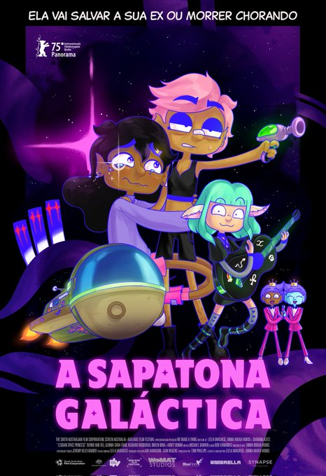 eduardoirib's tweet photo. “A Sapatona Galáctica”, de Leela Varghese e Emma Hobbs, é um deleite cromático que troca a tragédia pela festa. Vencedora do Teddy em Berlim, a animação usa estética pop e referências para criar uma cura através do afeto. 12/02 nos cinemas via @synapsebra.
https://t.co/cM61cFmLXP https://t.co/9YNv1yvWGQ