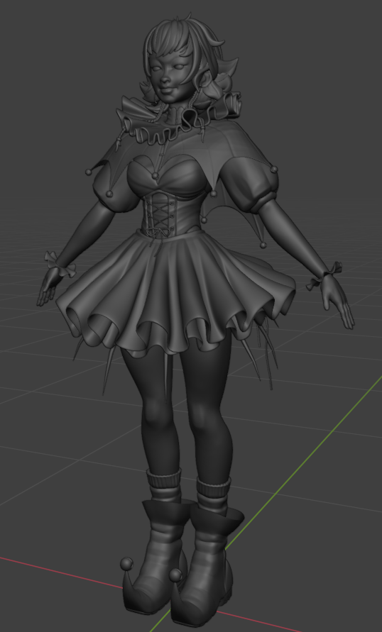 Fiddlatz3D's tweet photo. Lil jester girl, following @Grresty Concept!

Highpoly, and Lowpoly. https://t.co/Hb18pIKh9D