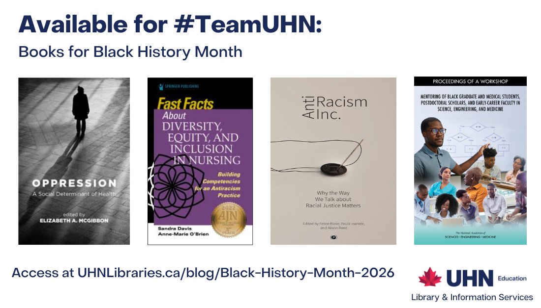 UHN Libraries tweet media
