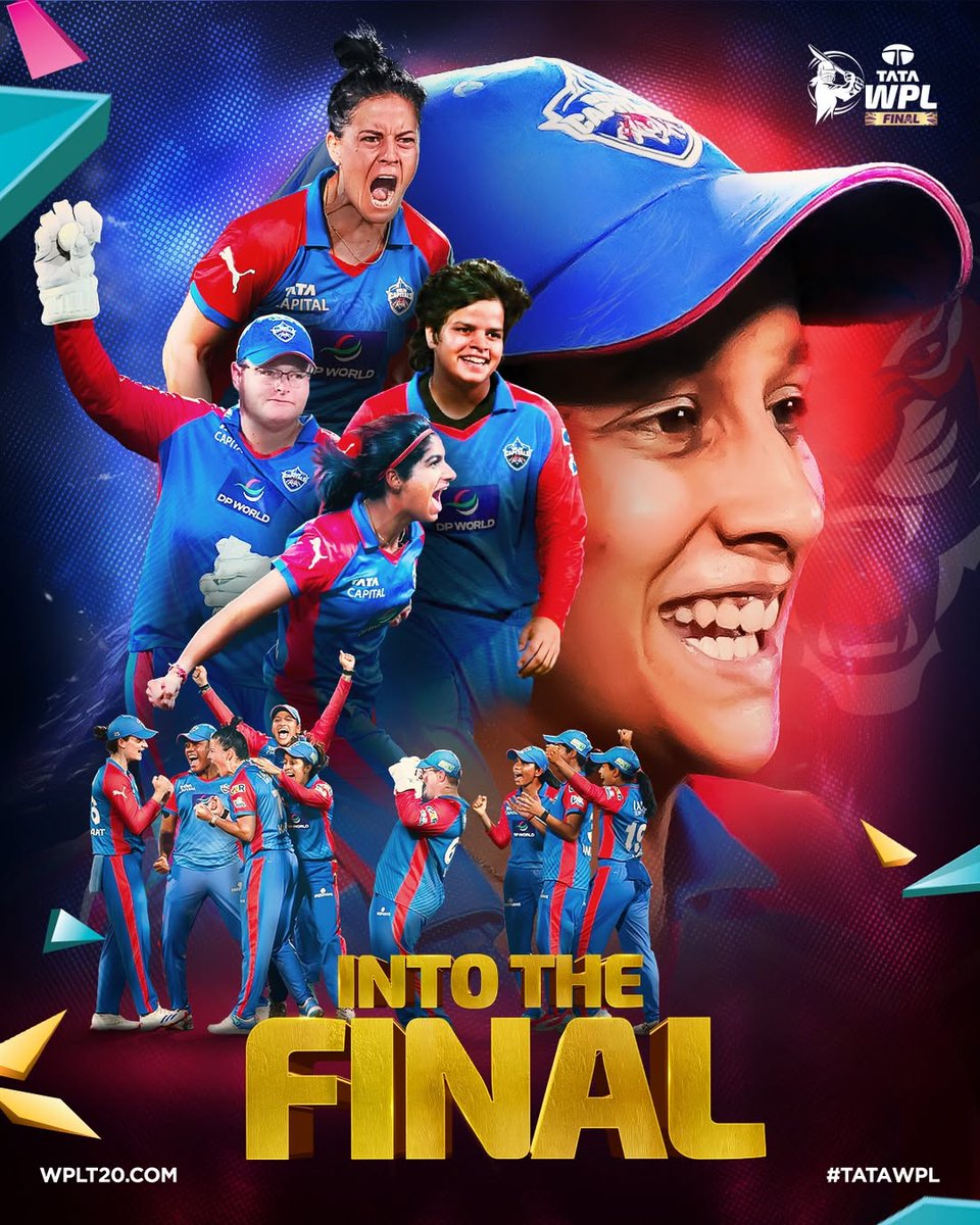 heyCaptainX's tweet photo. ROARING into the Final! 🐯🔥
History is calling, and the Capitals are ready to answer. The job isn’t finished yet! 💙❤️
#TATAWPL #DelhiCapitals #IntoTheFinal #WomensCricket https://t.co/o0Rk1HkdCx