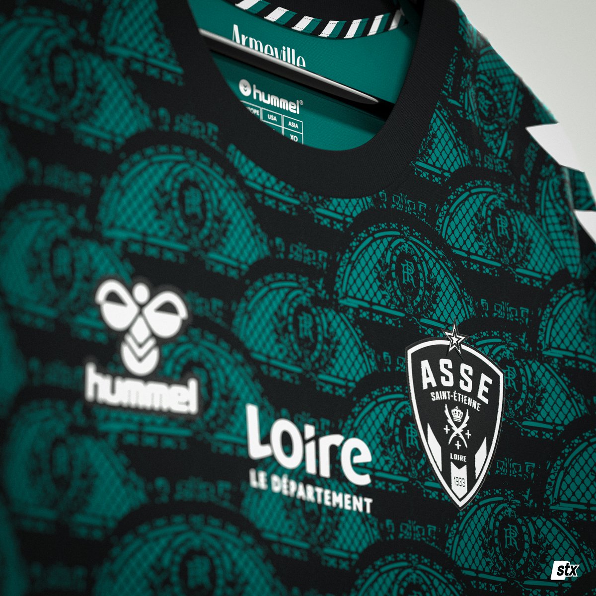 AS Saint-Etienne · Armeville concept
Concept de maillot third pour nos verts, on rend hommage à la manufacture d'armes. 
Partagez si vous êtes heureux du départ d'Ekwah. 💚