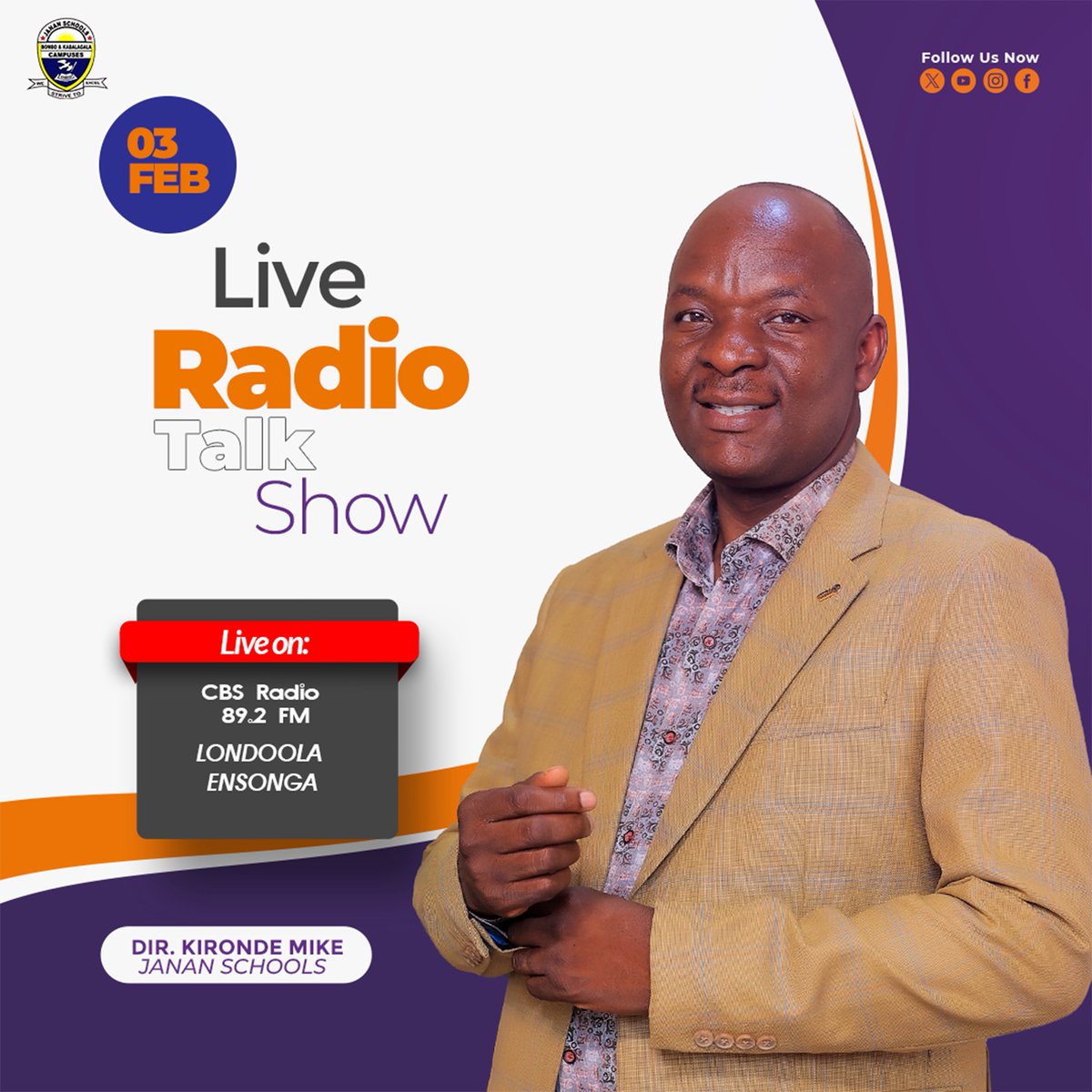 JananSchoolsUg's tweet photo. Happening Now at @cbsfm_ug https://t.co/E15Olz3C2y